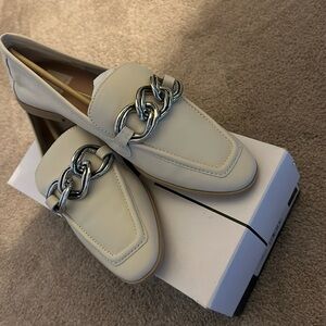 Never worn Dolce Vita white loafer